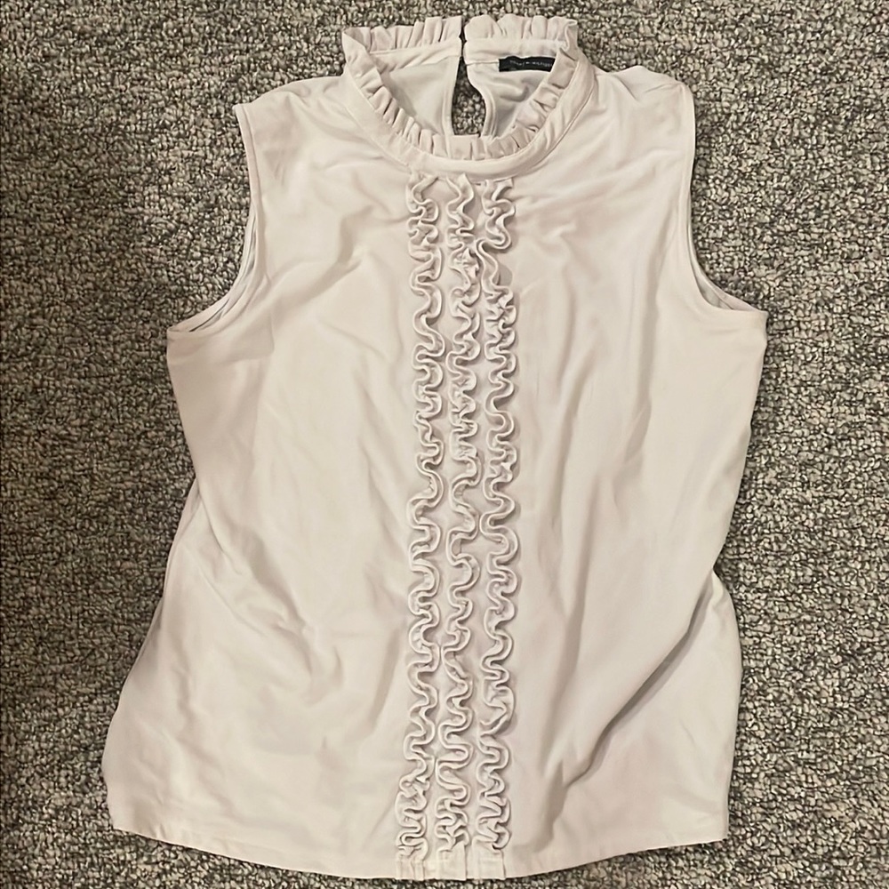 White Tommy Hilfiger work tank size large